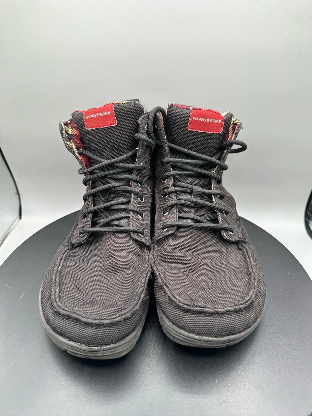 Lems Boulder Boot Vegan Men Size 41 Black Nylon Outdoor Hiking